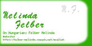 melinda felber business card